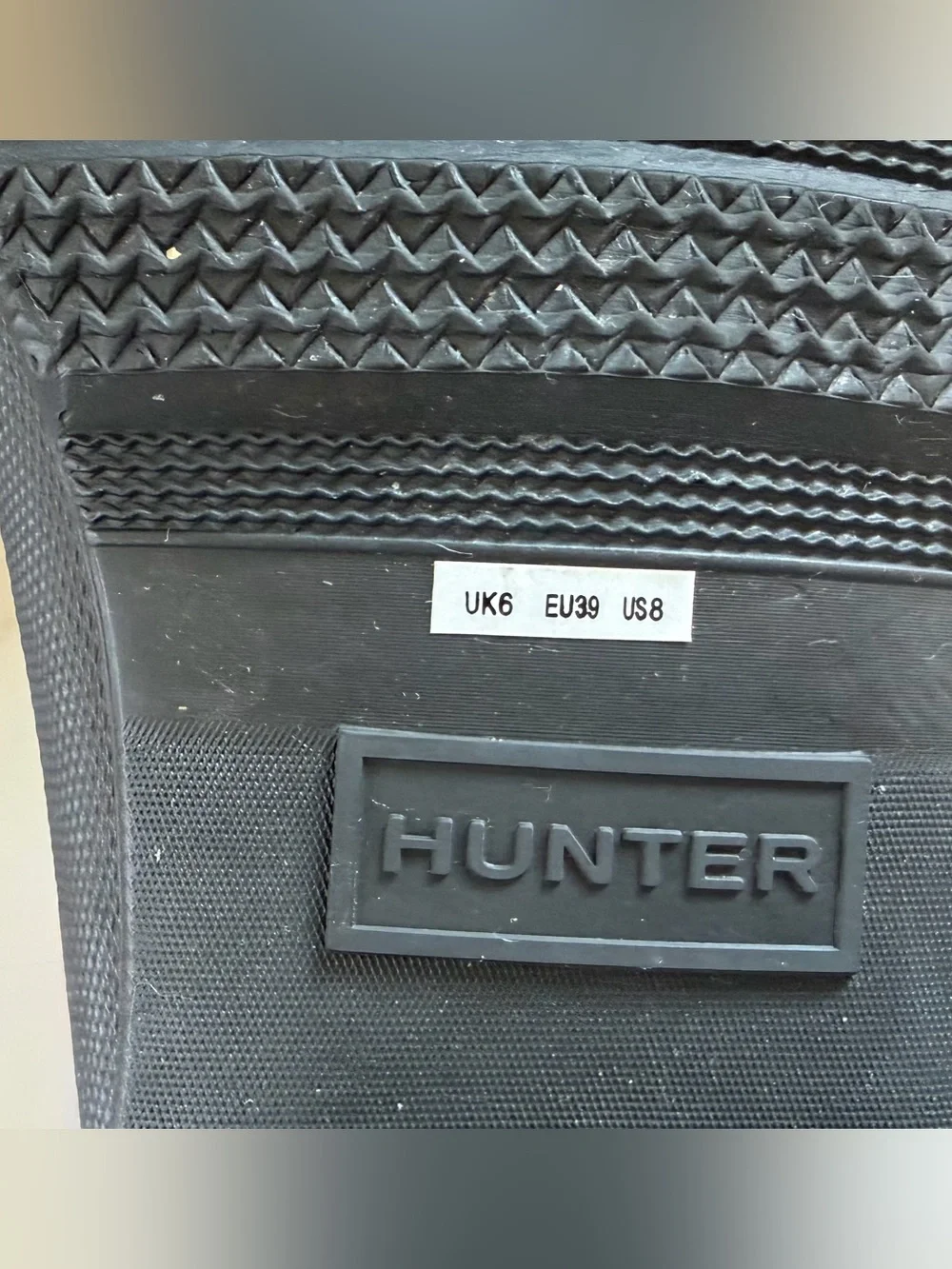 Hunter Black Short Chelsea Rain Boots with Red Logo